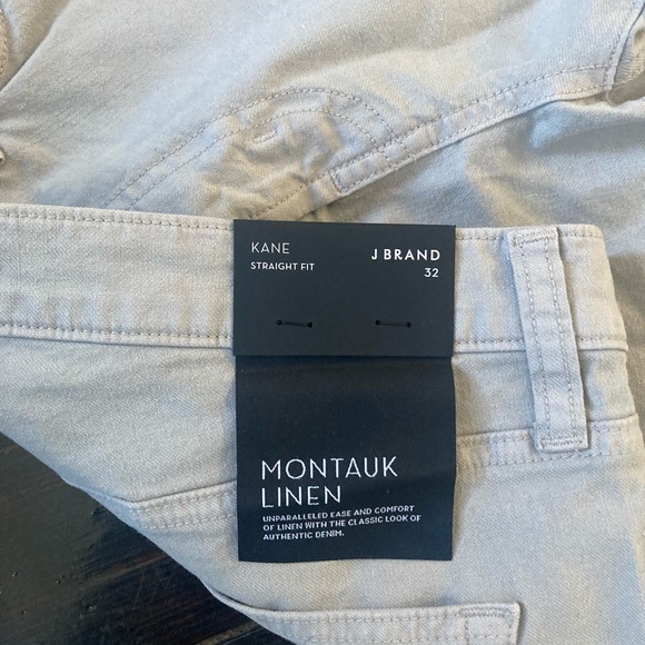 J Brand Montauk linen Kane straight fit size 32 - Picture 1 of 4